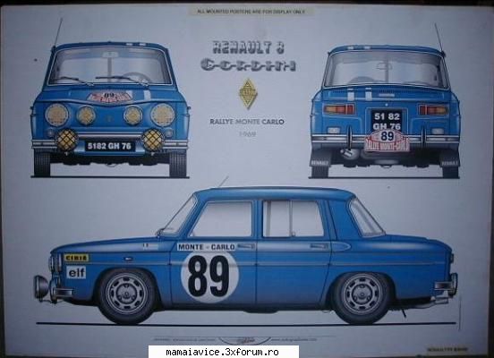 Blueprints-uri - dacia 1100 aka renault 8 gordini - Diverse